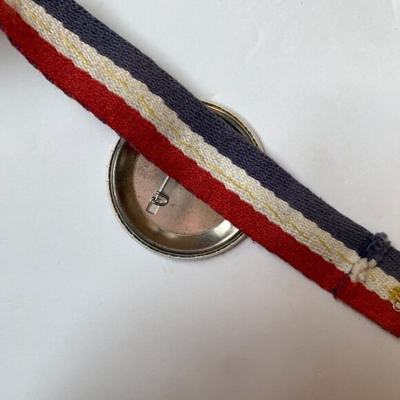 Vintage 1984 84 Ronald Reagan Political Pins on Ribbon I Heart Ron & Nancy Stay - Picture 7 of 7